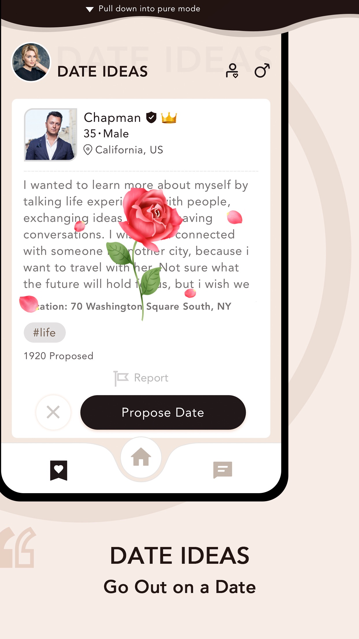 EliteSingles mobile app screenshot